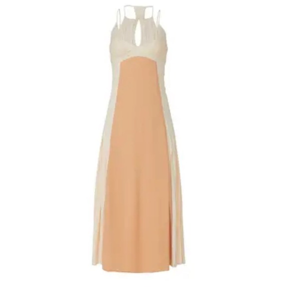 Jonathan Simkhai Eileen Lace Cream Slip Dress Size 10 - Picture 2 of 8